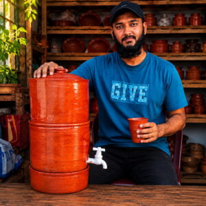 প্রিমিয়াম মাটির ওয়াটার ফিল্টার পট | Premium Clay Water Filter Pot