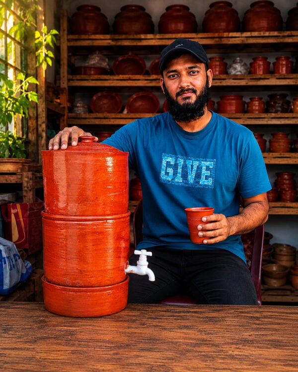 প্রিমিয়াম মাটির ওয়াটার ফিল্টার পট | Premium Clay Water Filter Pot